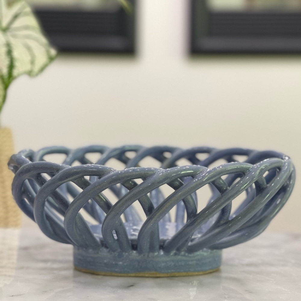 Stoneware Braided Basket